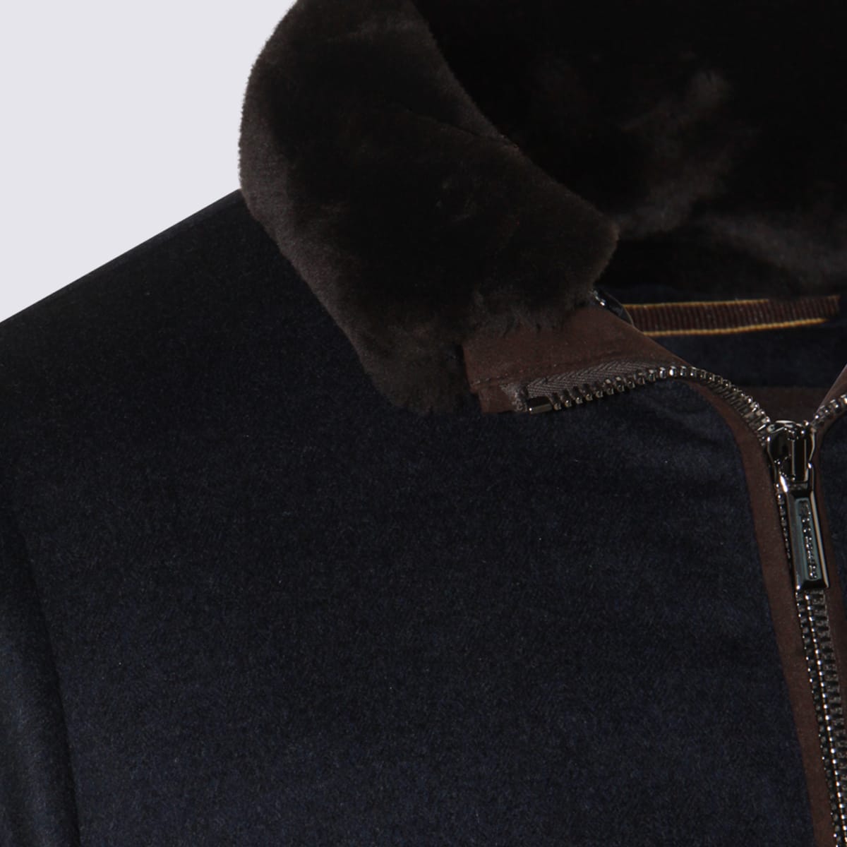 Moorer Dark Grey Wool Bellati Casual Jacket In Black