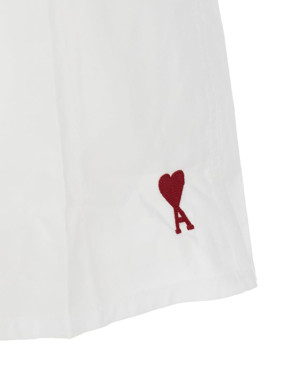 AMI ALEXANDRE MATTIUSSI AMI DE COEUR WHITE BRIEFS WITH ADC LOGO EMBROIDERY ON THE FRONT IN COTTON MAN
