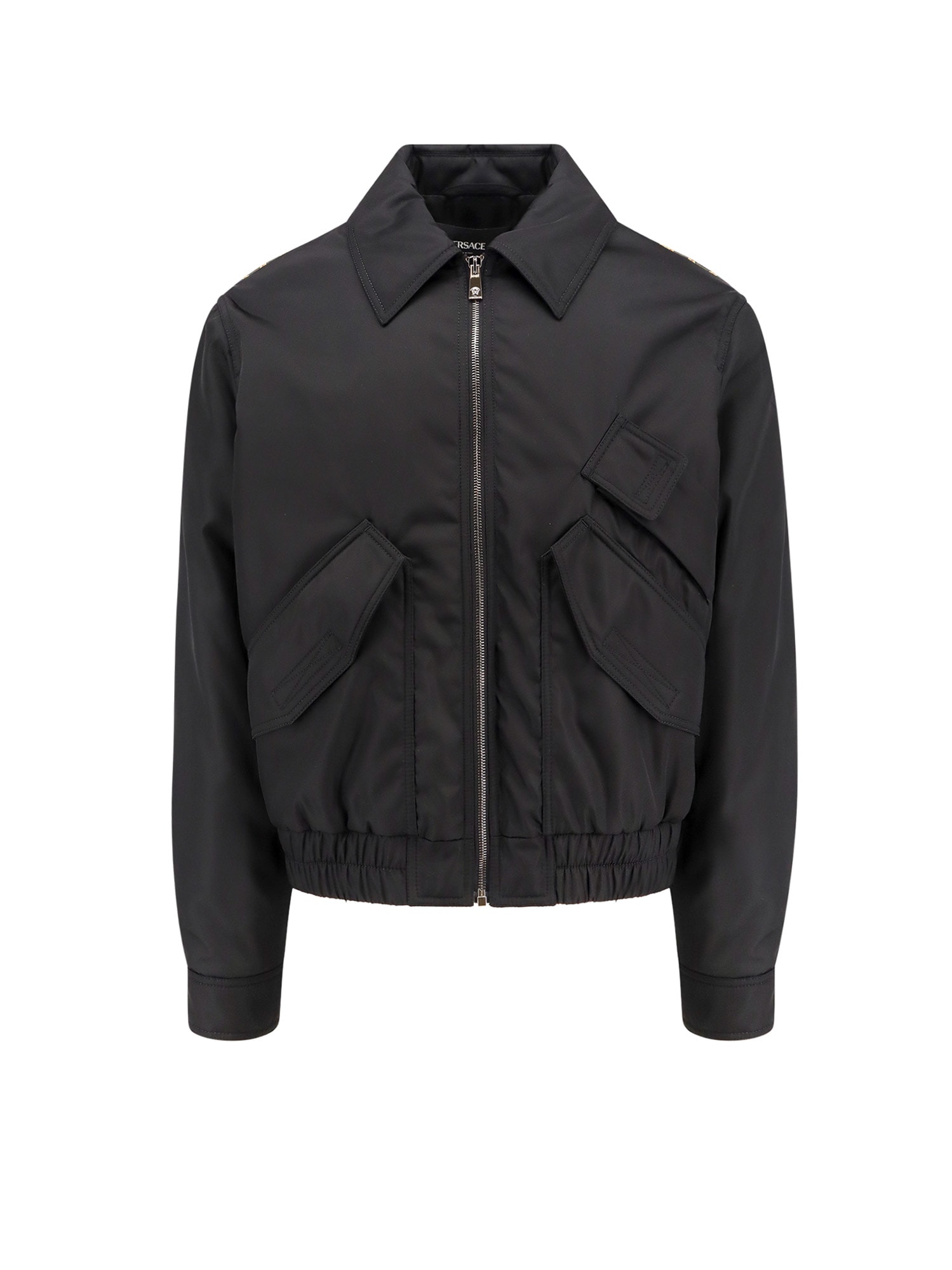 Bomber Jacket In Black Polyamide