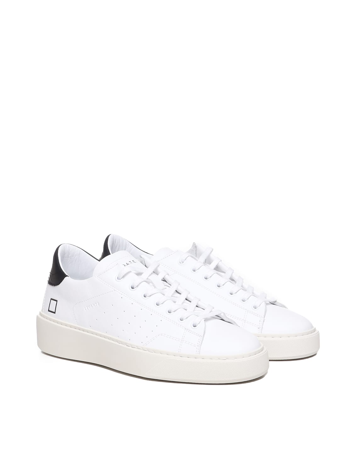 Shop Date Levante Sneakers In White-black