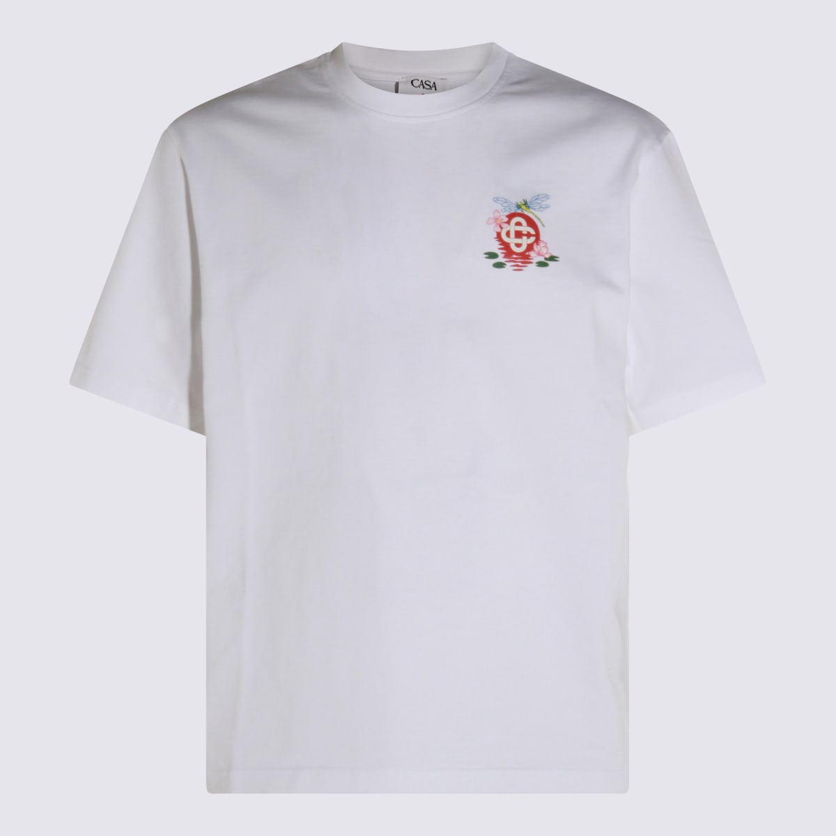 Casablanca Oversized Printed Organic Cotton-jersey T-shirt In White