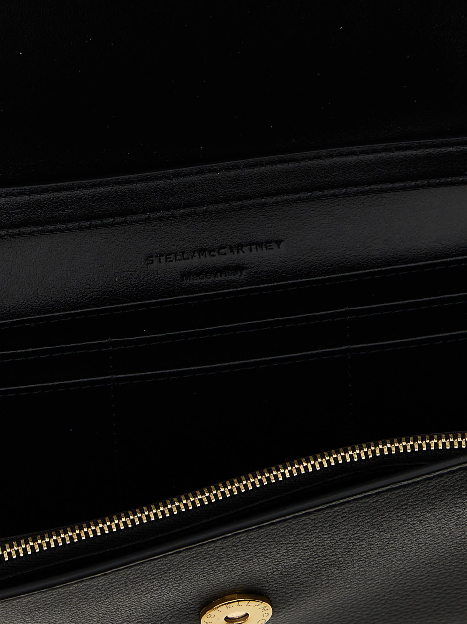 Stella Mccartney Ryder Wallet On Chain In Black