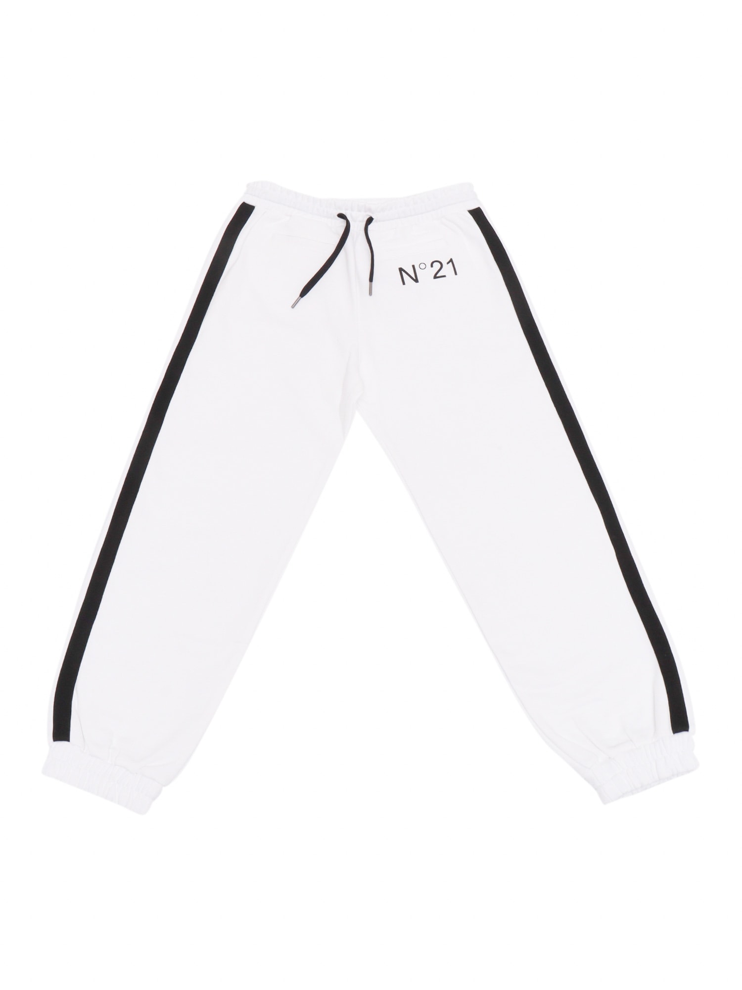 N°21 Logo-print Track Pants In White