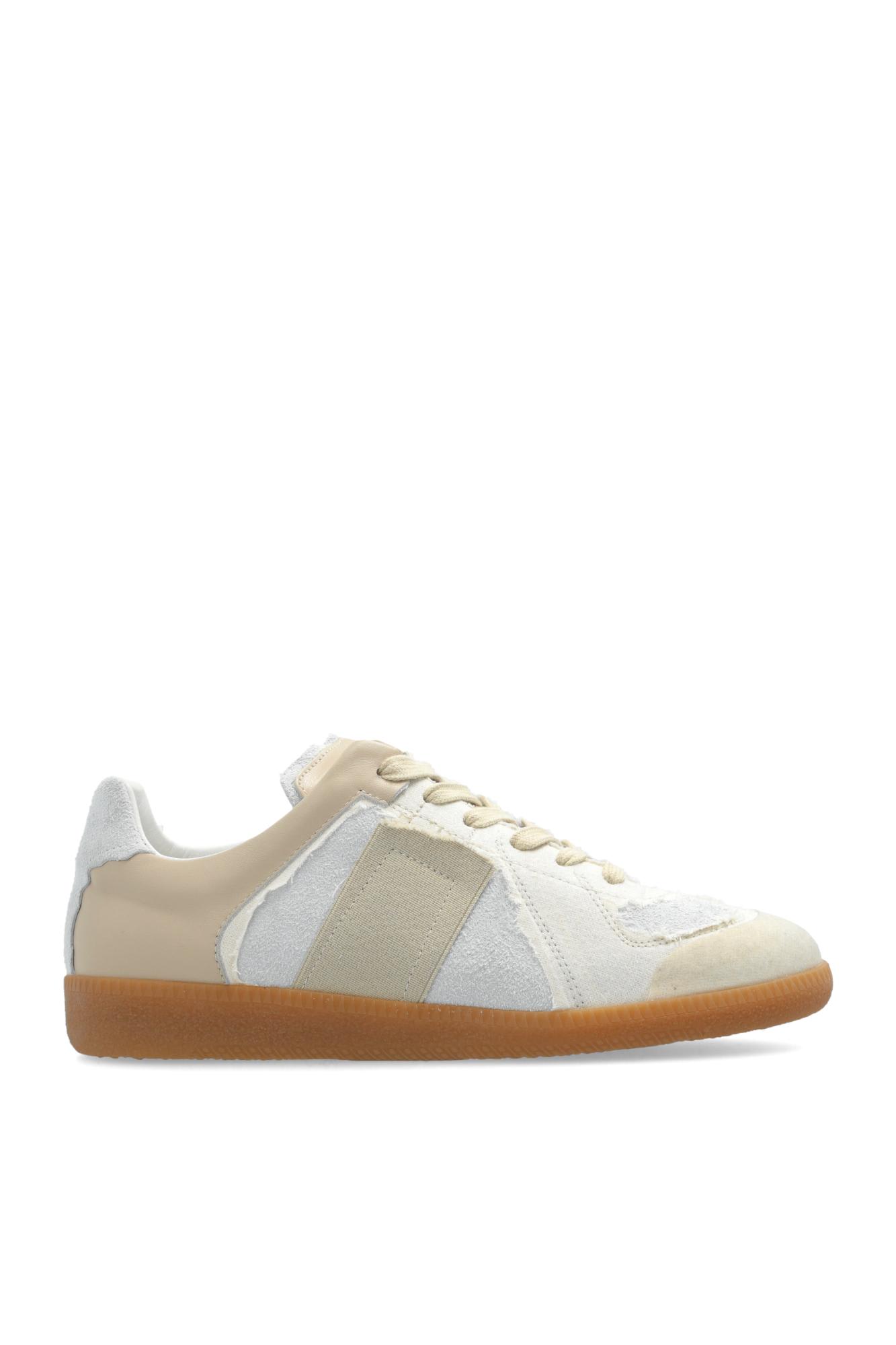 Shop Maison Margiela Sneakers With Vintage Effect In Reversed Replica