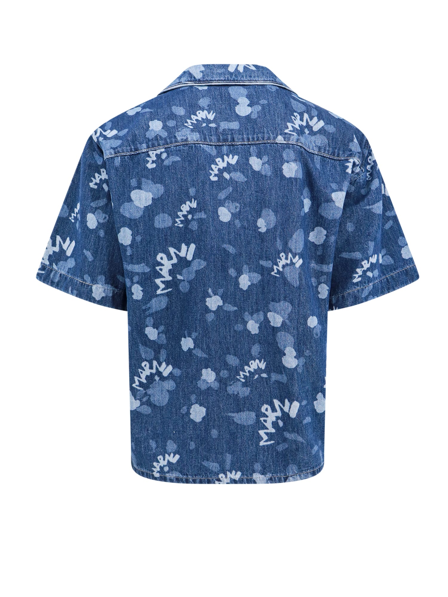 Shop Marni Shirt In Navy