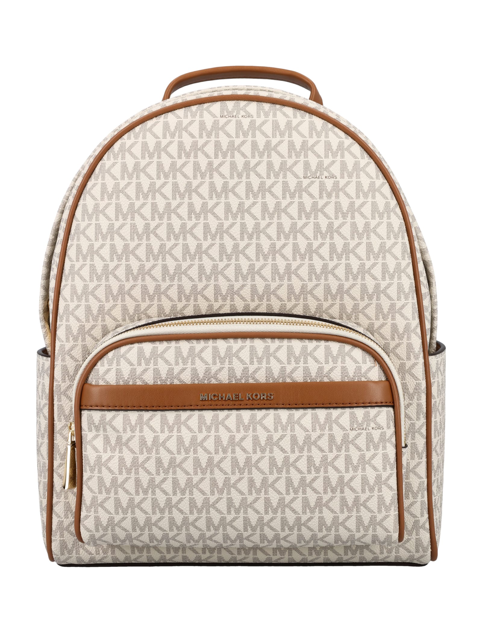 Shop Michael Kors Bex Md Backpack In Vaniglia-cuoio