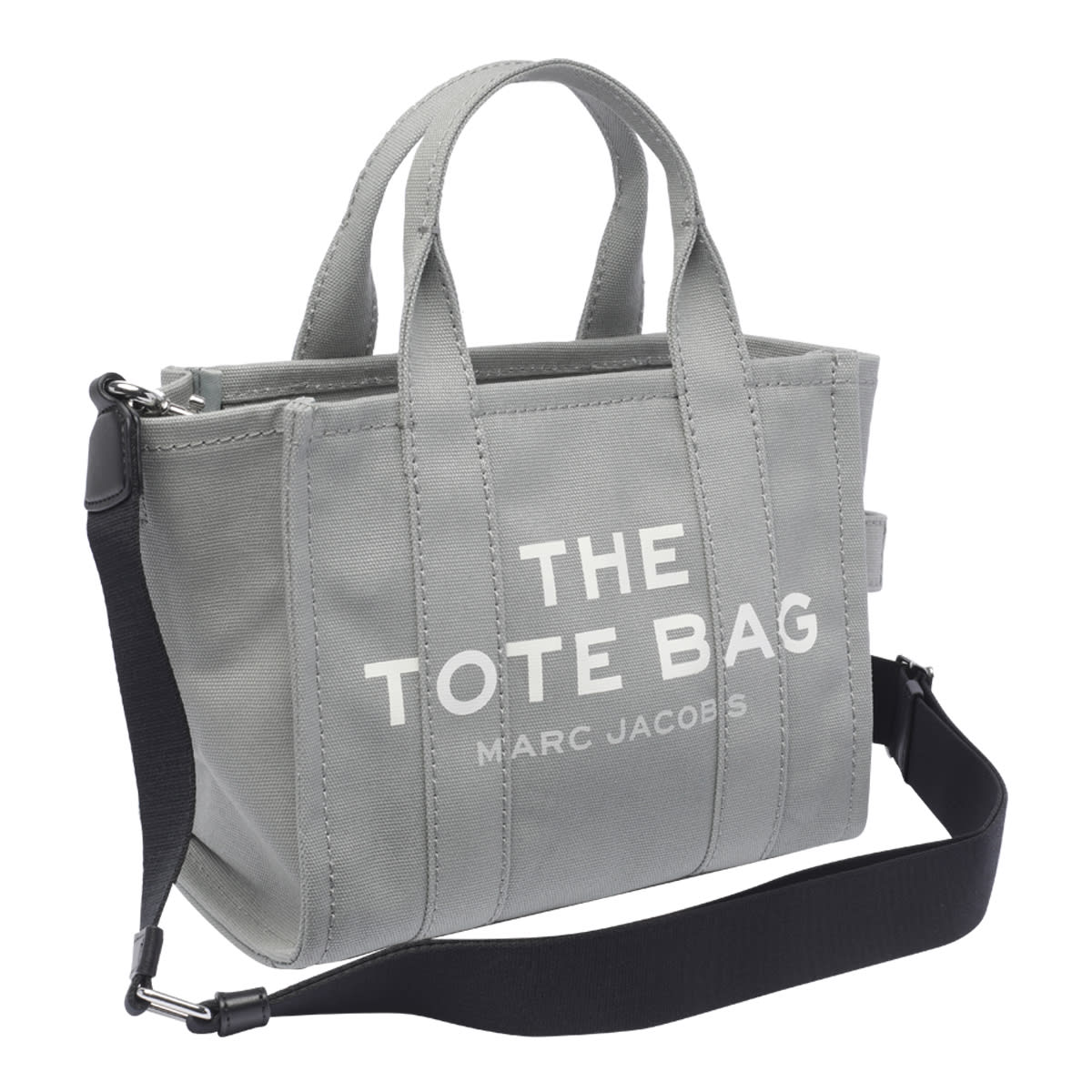 Shop Marc Jacobs The Small Tote In Wolf Grey