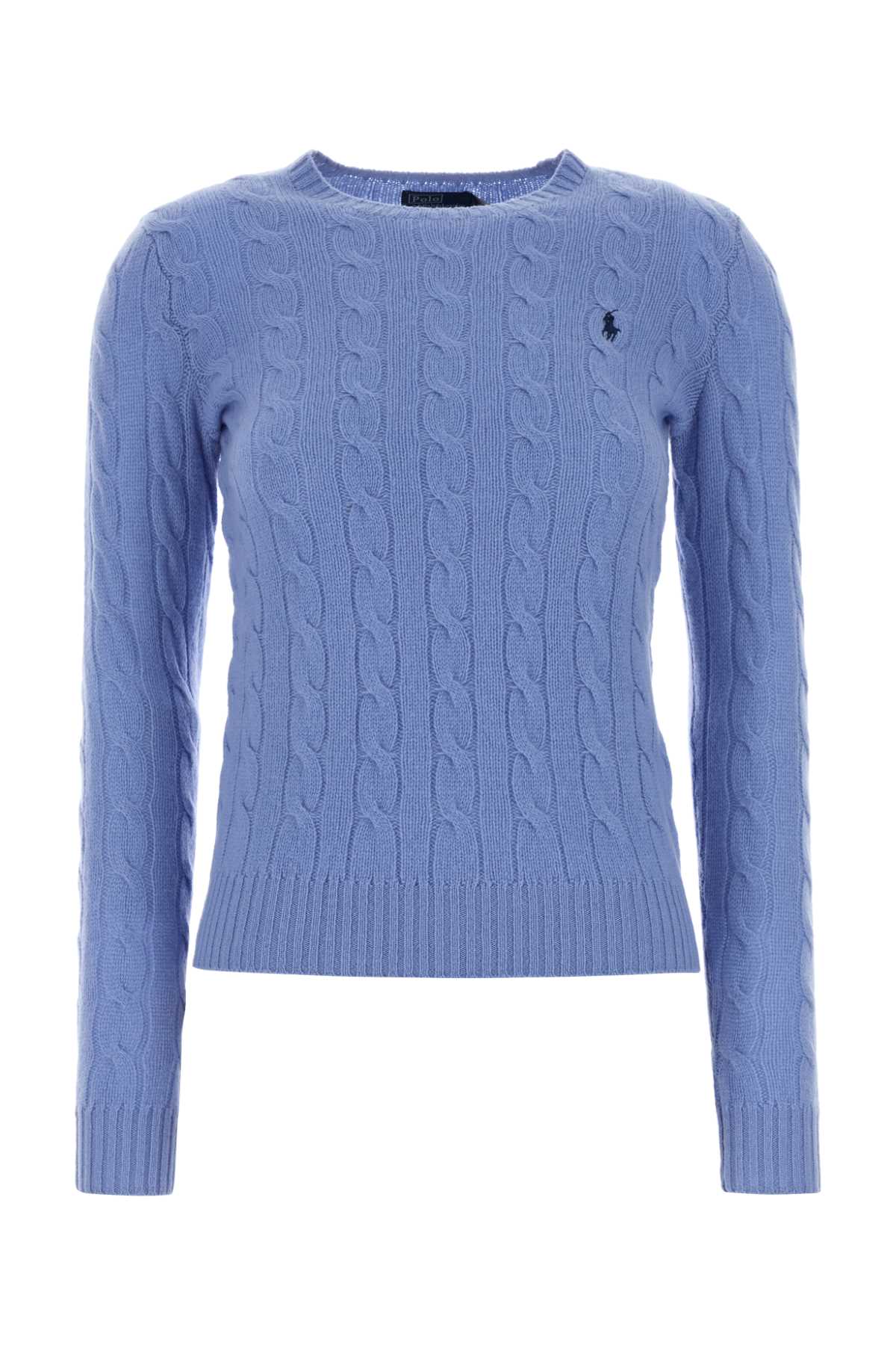 Polo Ralph Lauren Cerulean Blue Wool Blend Sweater