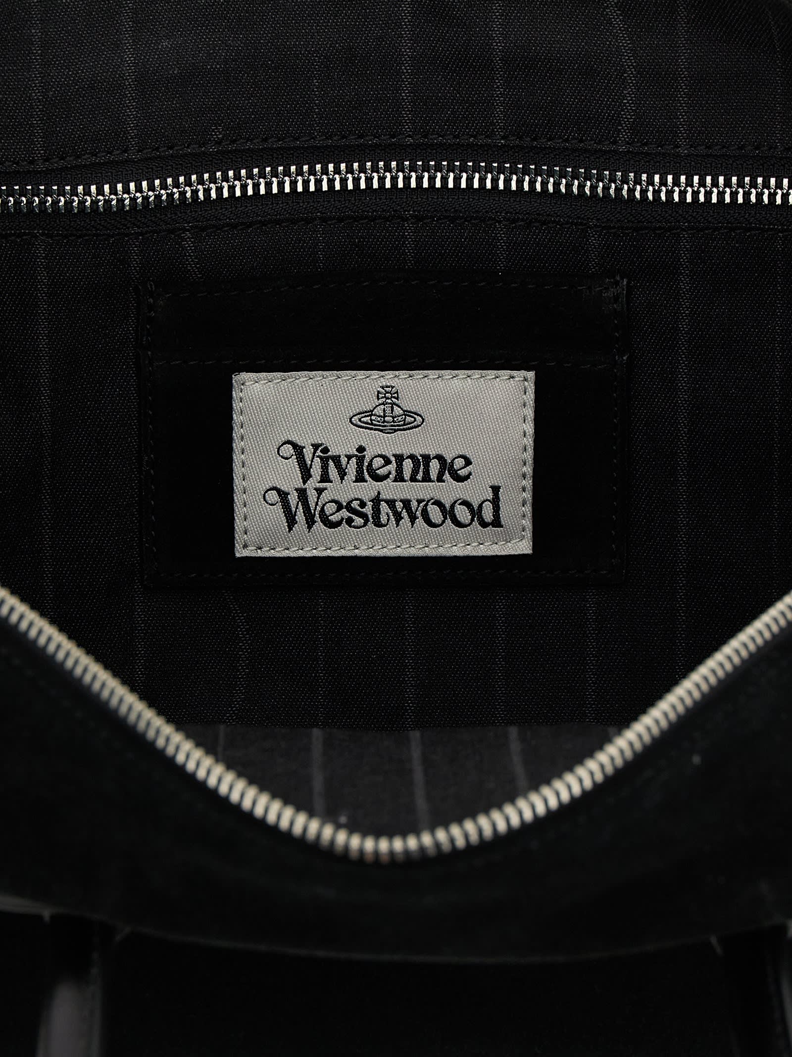 Vivienne Westwood Shirley Small Shoulder Bag In Black