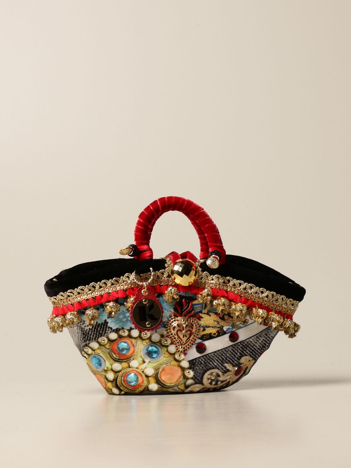 Sikuly Handbag Scara P. Sikuly Coffa Bag With Decorative Applications
