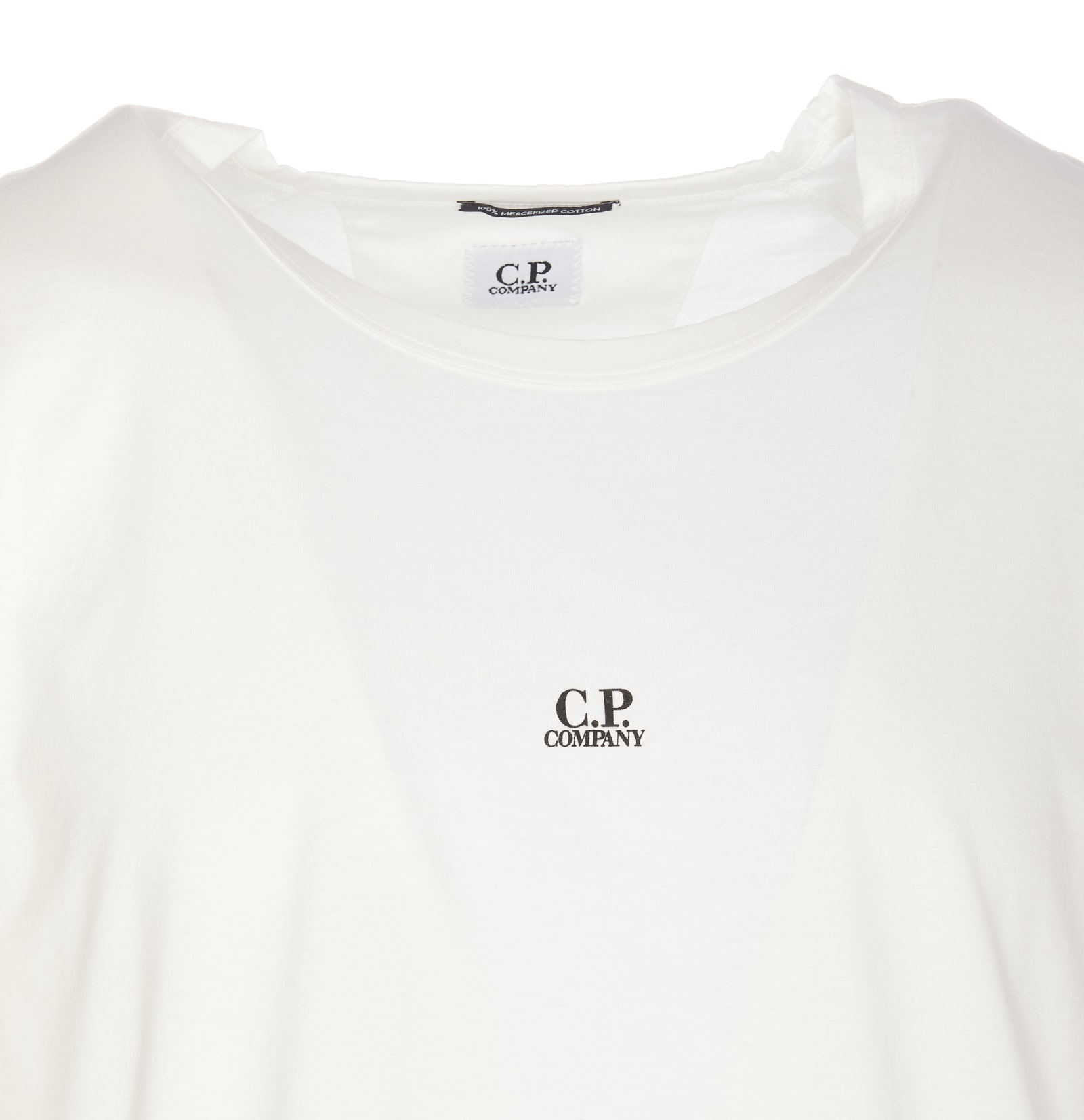 Shop C.p. Company Logo T-shirt In White