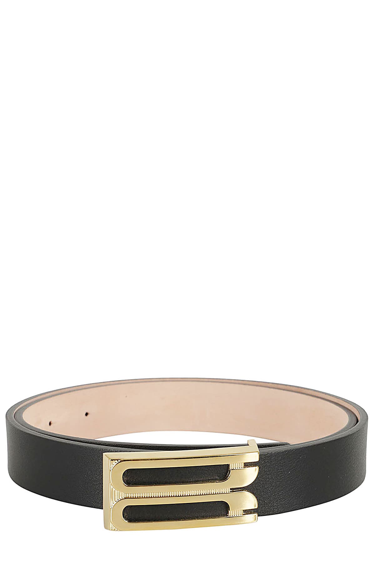 Shop Victoria Beckham Regular Frame Belt In Black