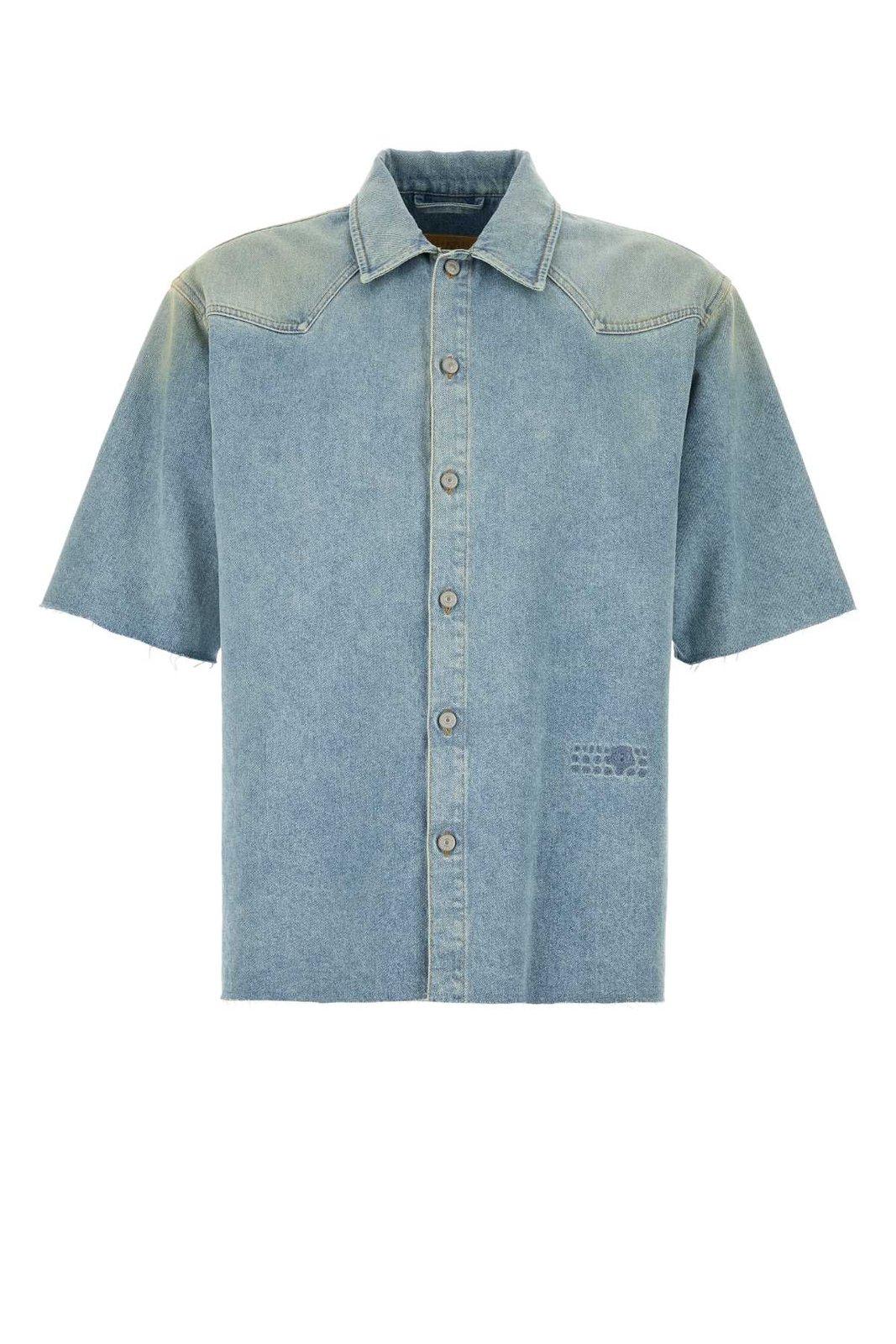 Short-sleeved Denim Shirt