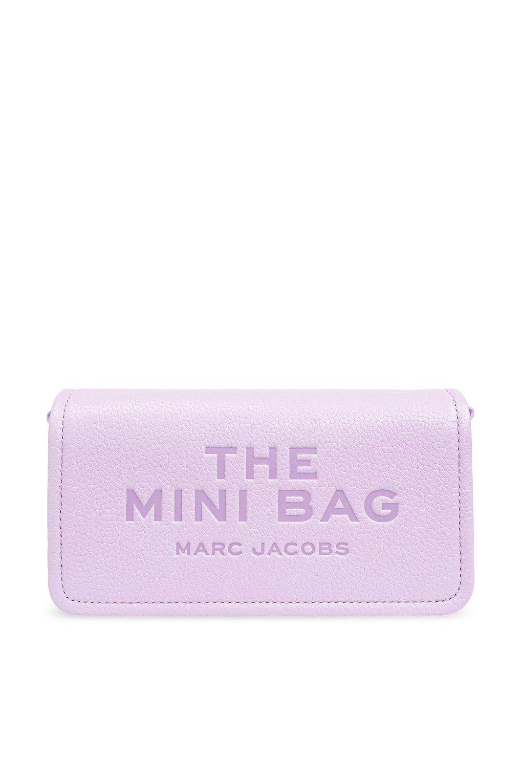 Shop Marc Jacobs The Leather Mini Crossbody Bag In Wisteria