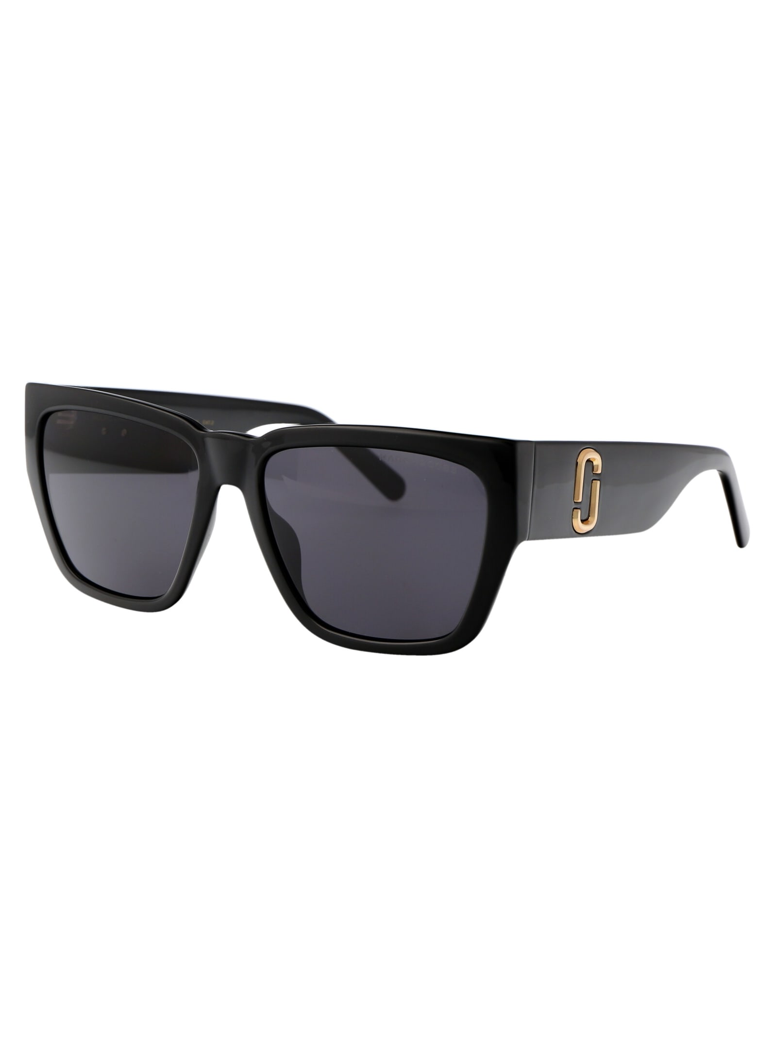 Marc Jacobs Black Acetate Sunglasses In Black
