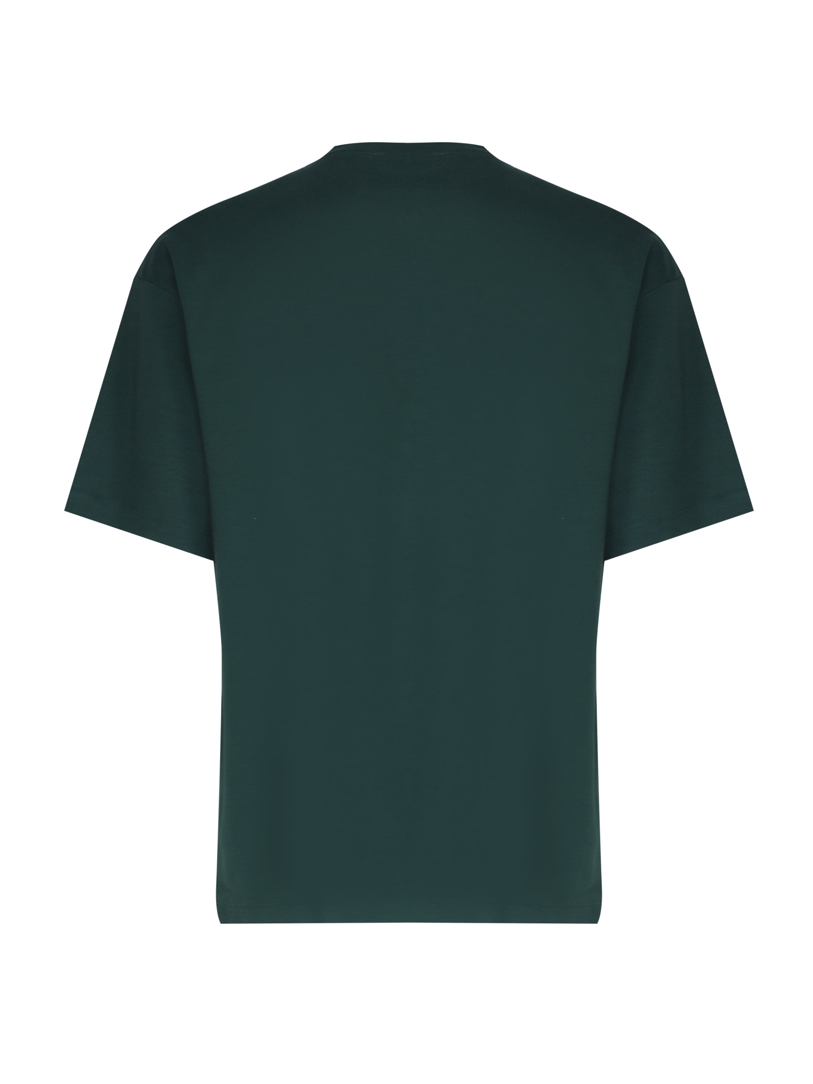 Drôle De Monsieur Le T-shirt Slogan Classique In Green