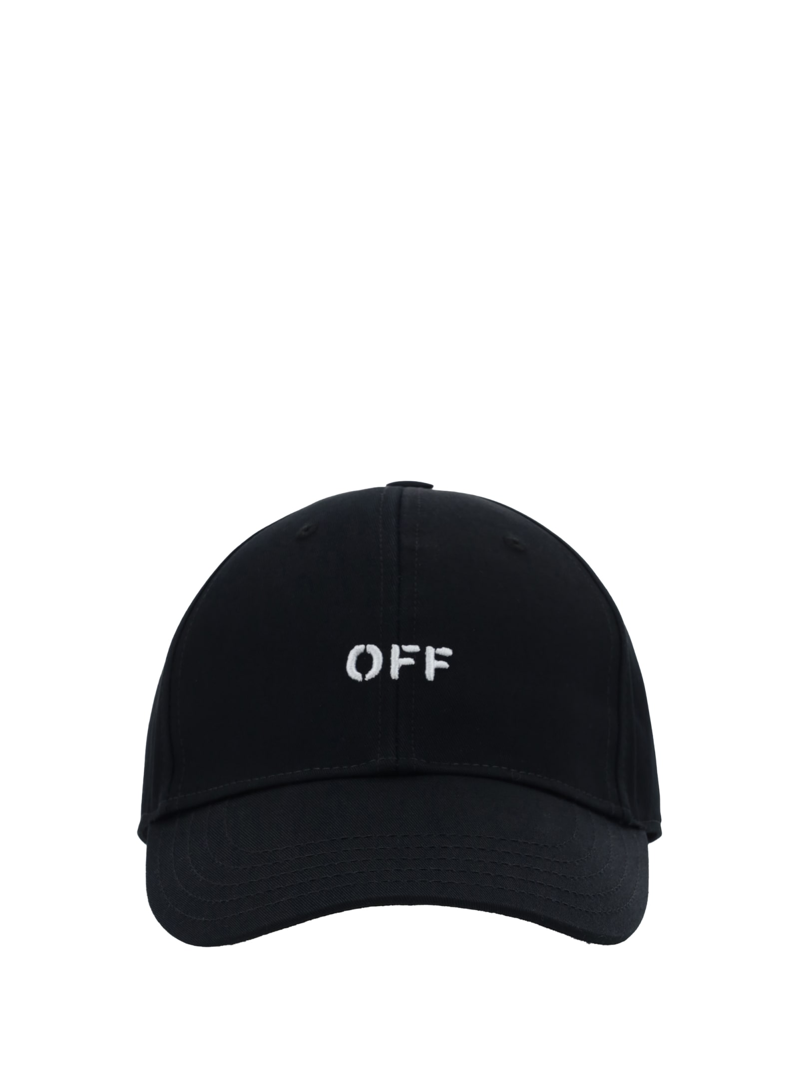 Shop Off-white Baseball Hat In Black White