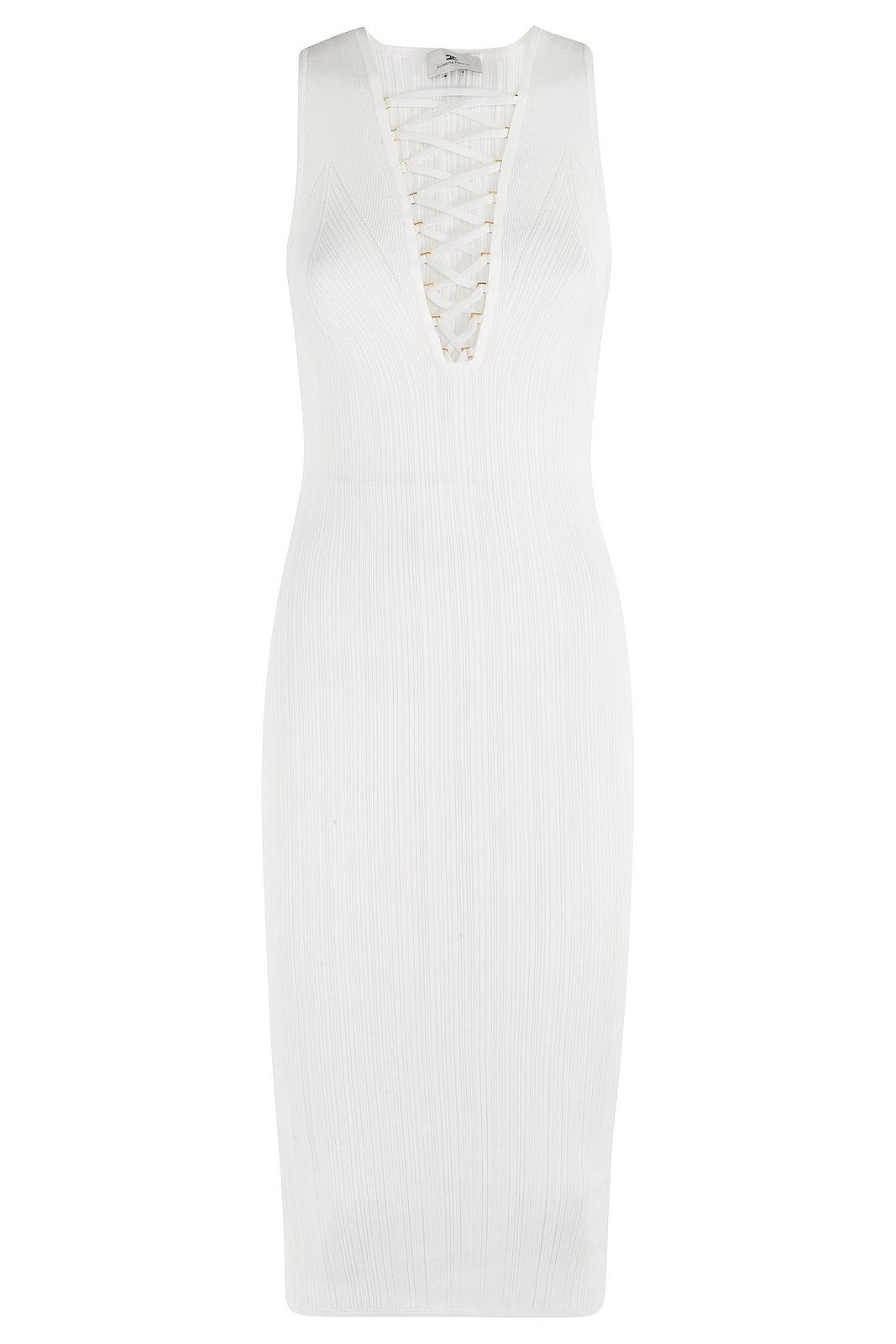 Elisabetta Franchi Sleeveless Ribbed Dress