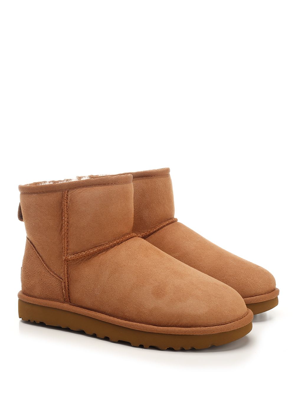 Ugg Mini Classic Ii Suede Ankle Boots In Brown