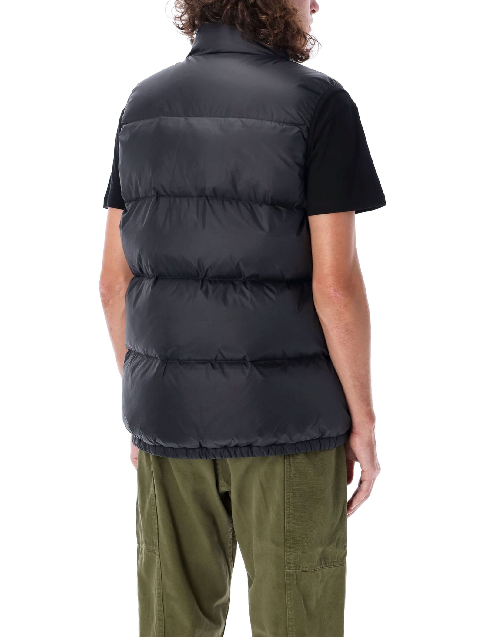 Shop Gramicci Down Puffer Vest In Black