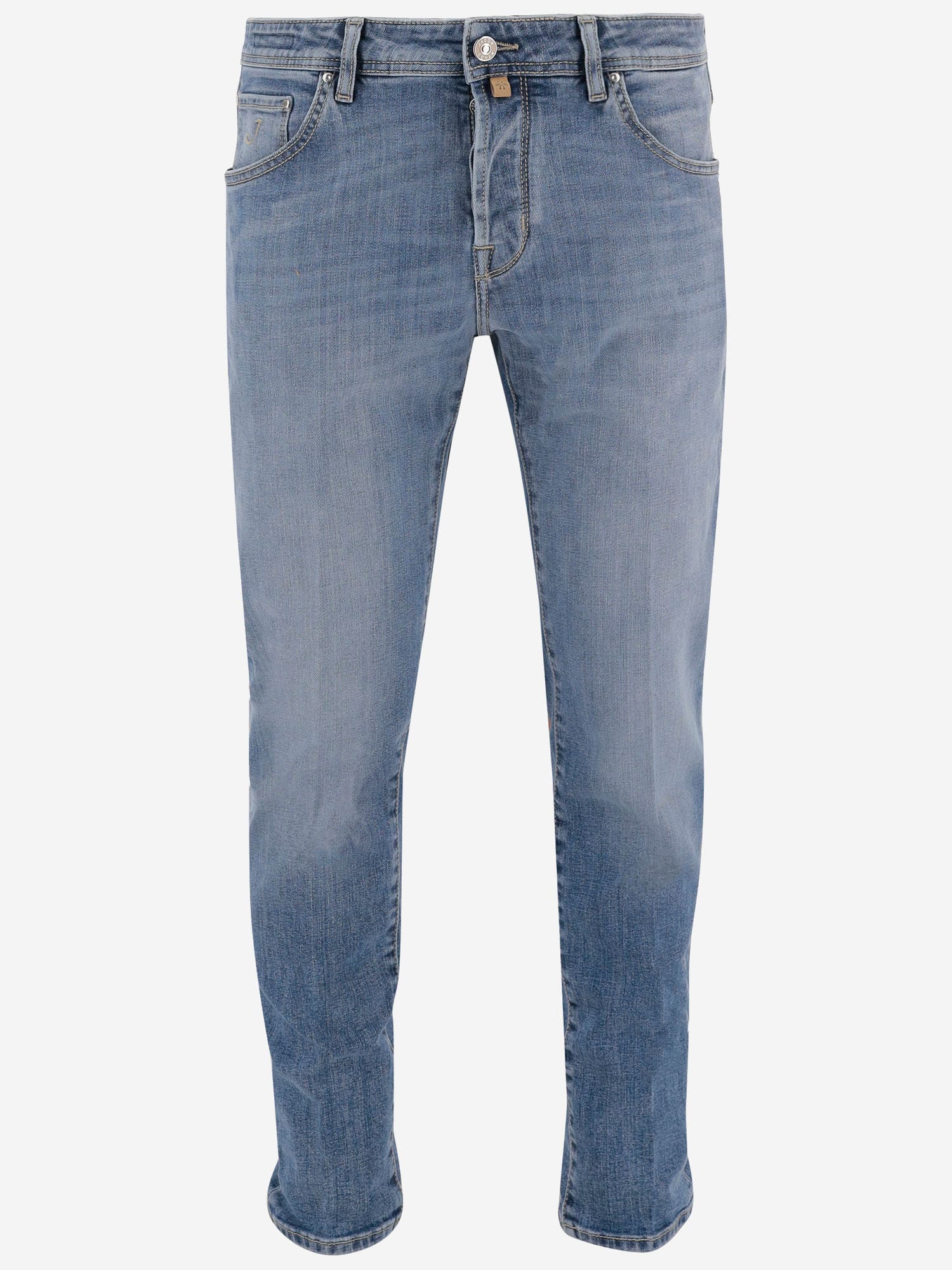 Jacob Cohen Scott Stretch Cotton Denim Jeans In Blue