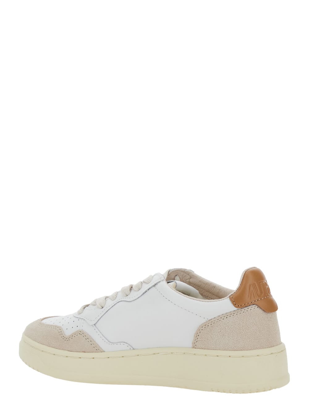 Autry Medalist Low Leat Suede Wht Brnsug Sneakers In Multi