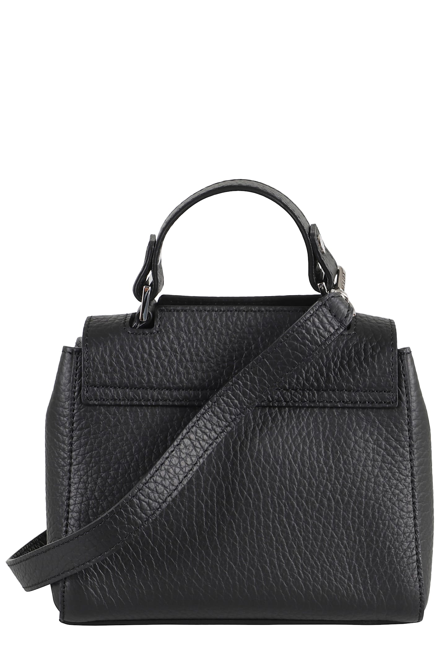 Orciani Borsa Sveva Soft Mini A Mano In Black