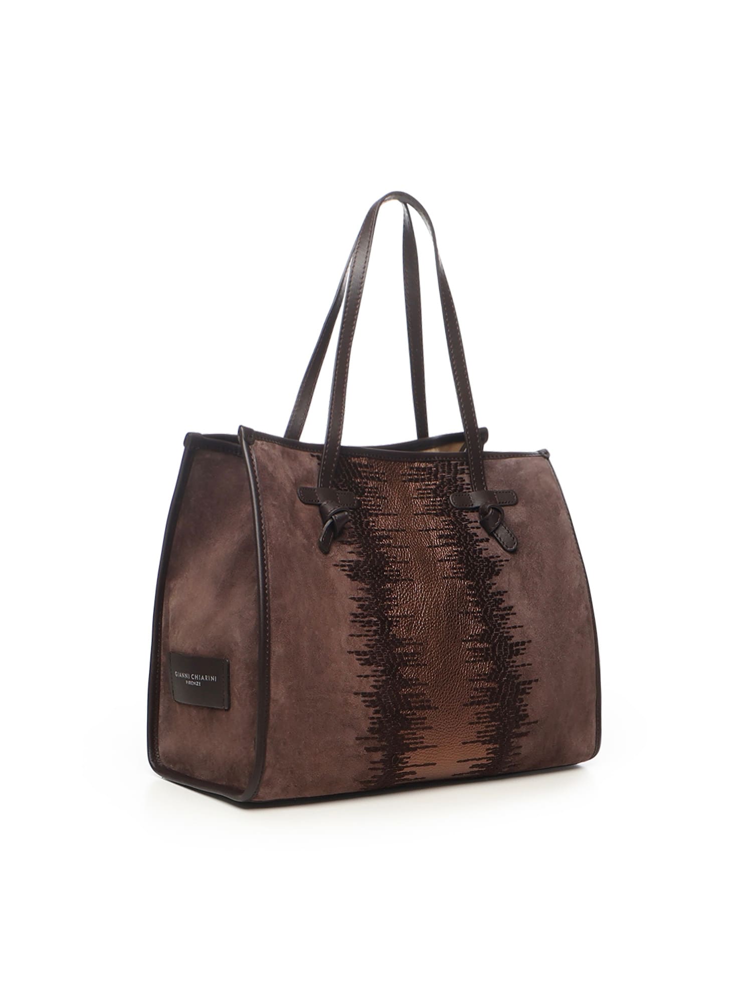 Gianni Chiarini Marcella Shopping Bag In Brown
