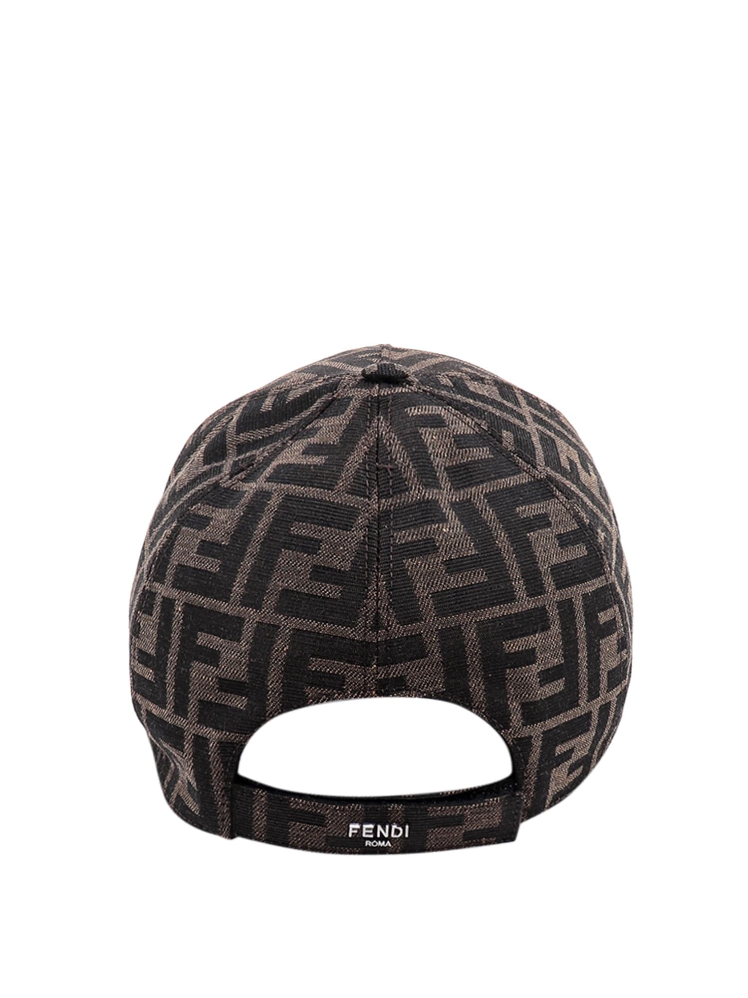 Shop Fendi Hat In Brown