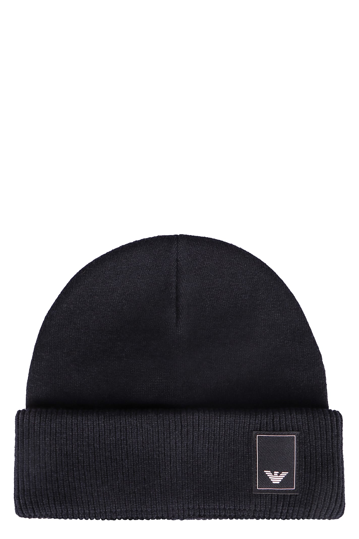 Emporio Armani Wool Hat In Blue