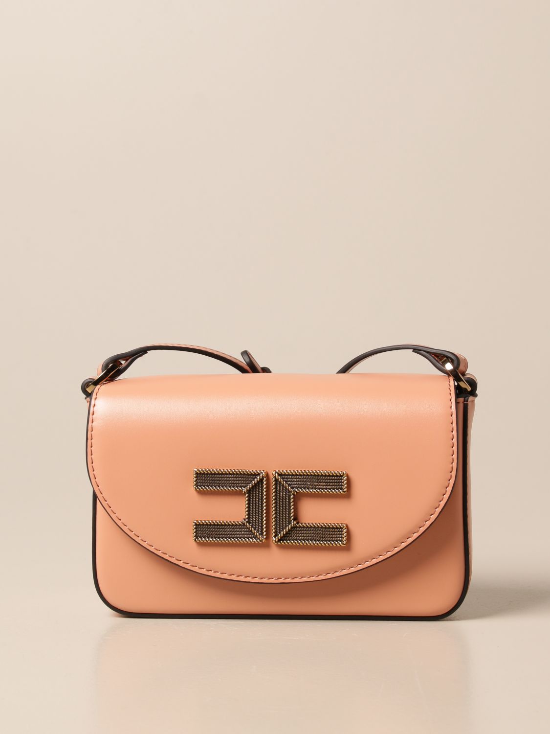 Elisabetta Franchi Celyn B. BAG IN SYNTHETIC LEATHER WITH LOGO