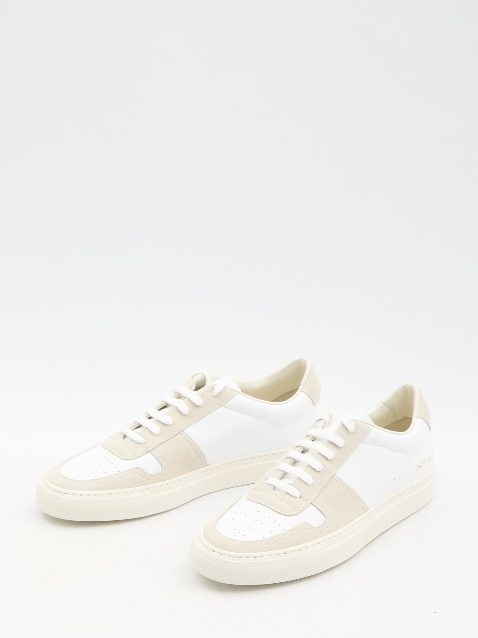 Shop Common Projects Bball Duo Sneakers In White