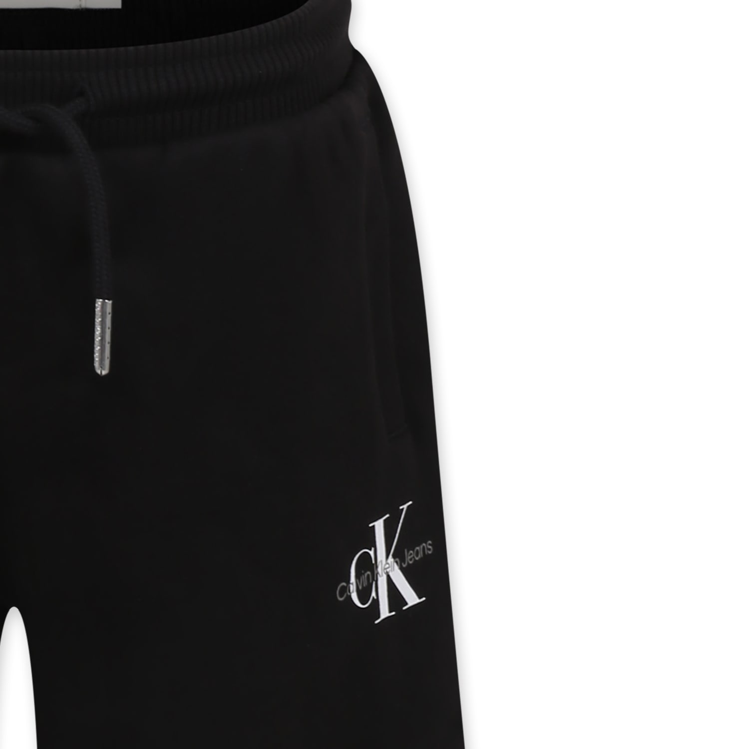 Shop Calvin Klein Black Shorts For Kids With Logo
