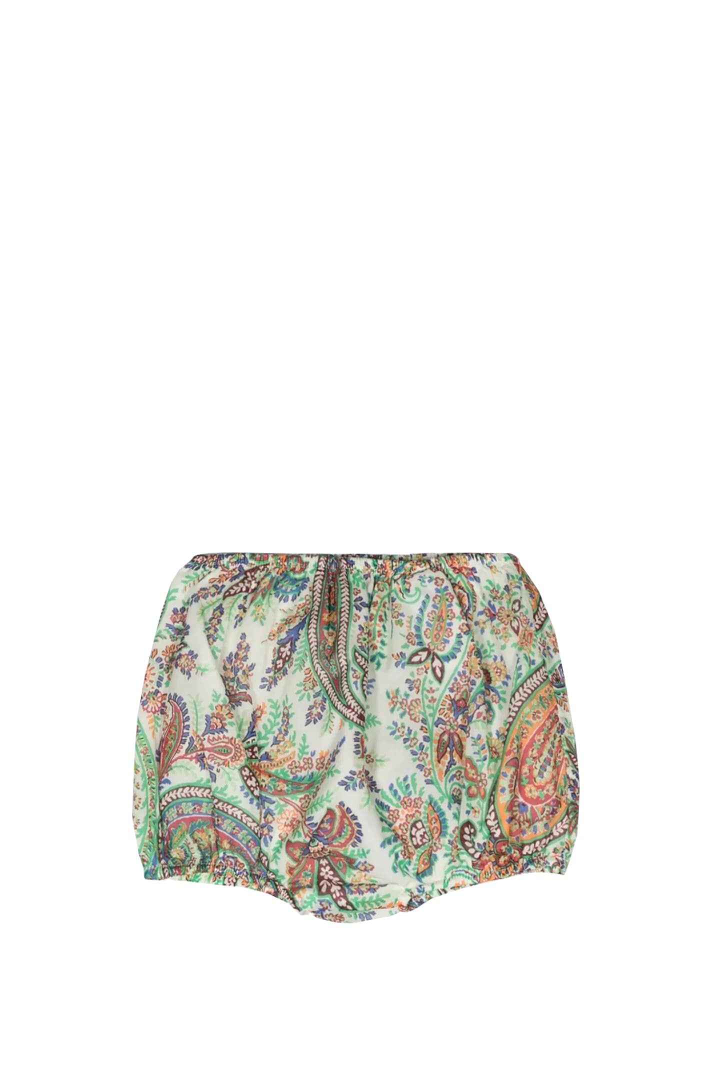 Shop Etro Floral Paisley Shorts In Multicolor