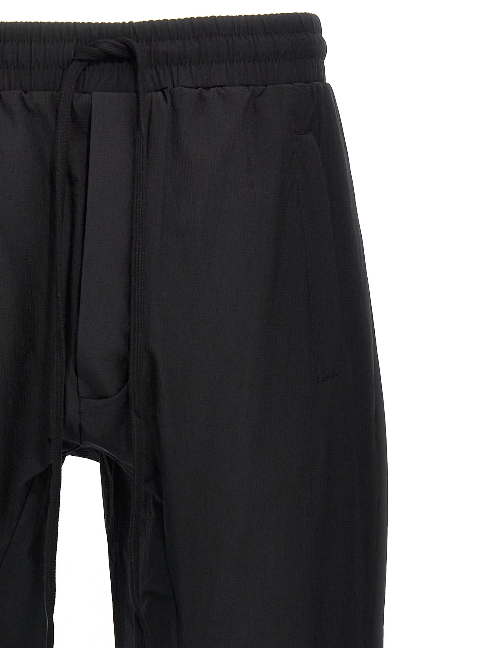 Thom Krom Drop-crotch Tapered-leg Trousers In Black