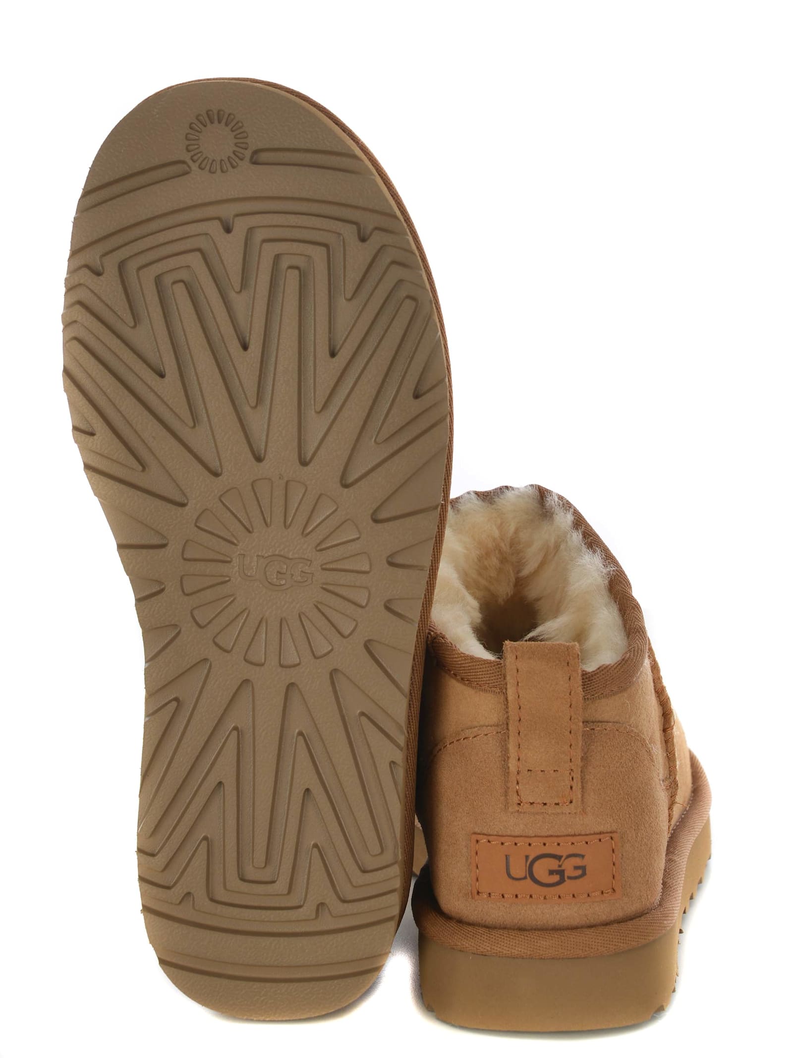 Shop Ugg Stivali  Classic Ultra Mini Made Of Suede In Camel