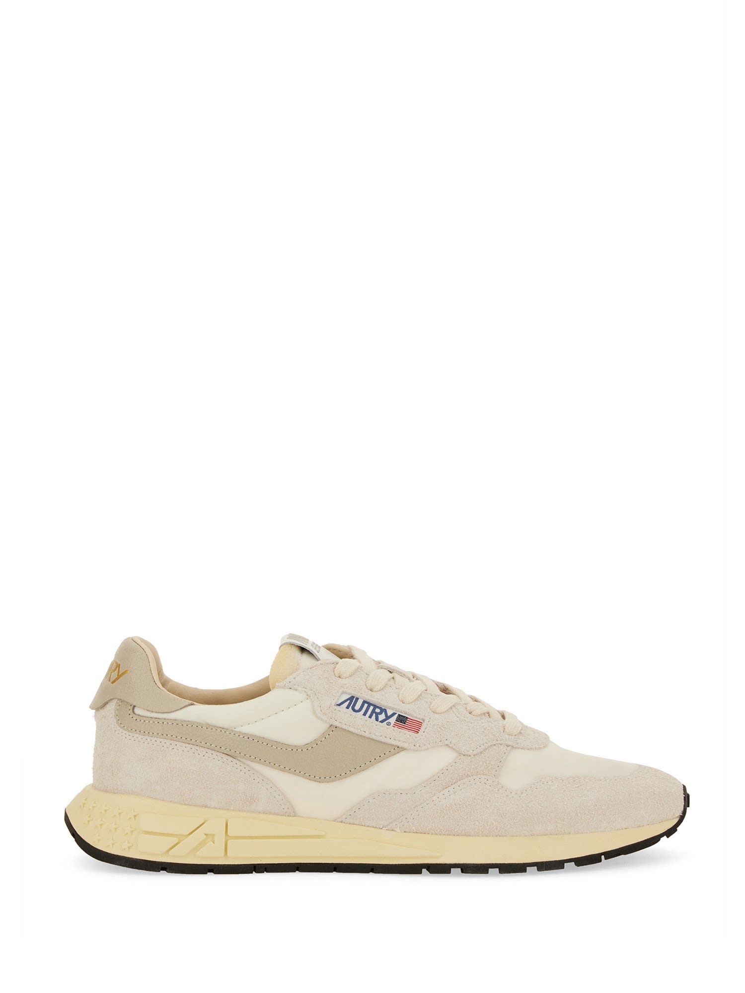 Shop Autry Whirlwind Low Sneaker In Beige