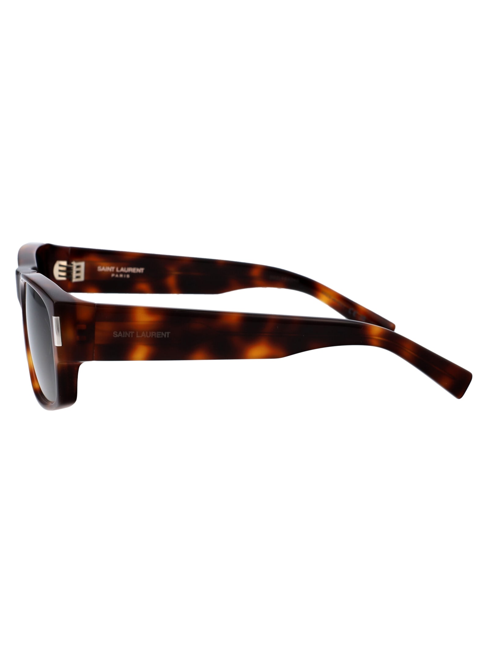 Saint Laurent Sl 689 Sunglasses In Havana-havana-black