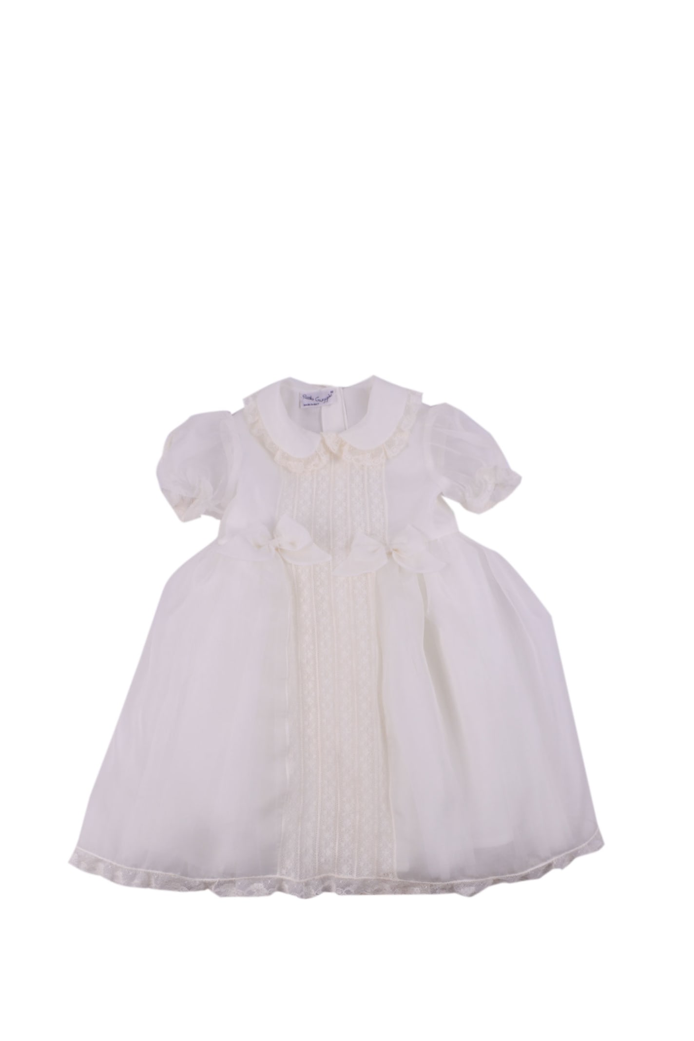 Piccola Giuggiola Kids' Silk Dress In White