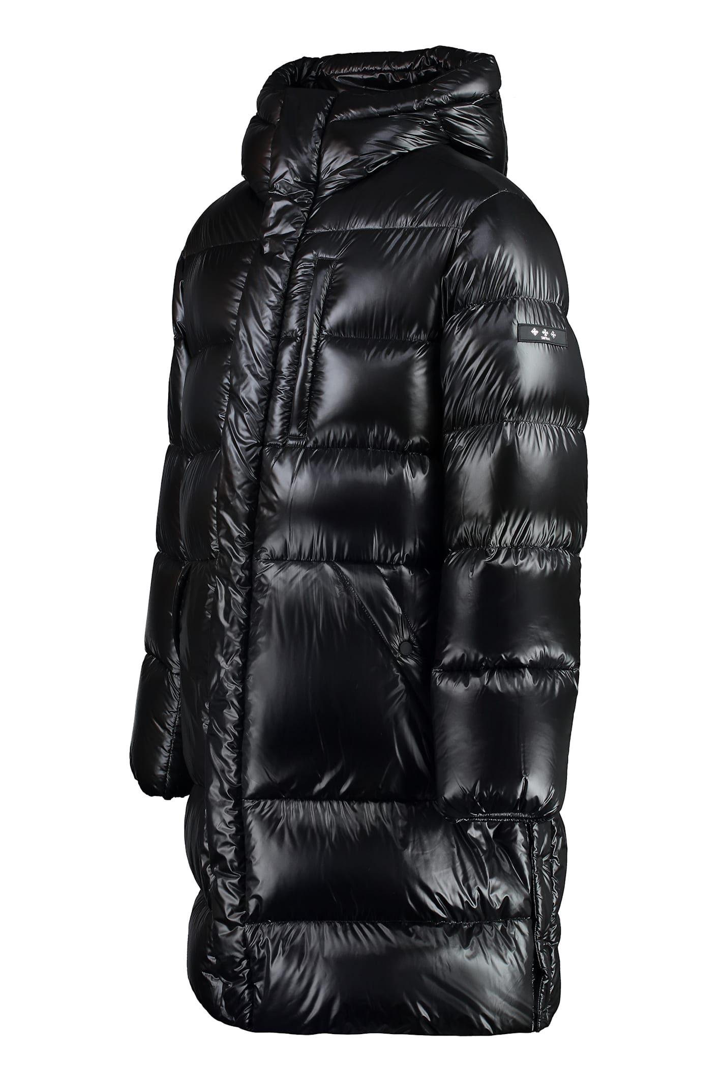 Shop Tatras Testro Long Down Jacket In Black