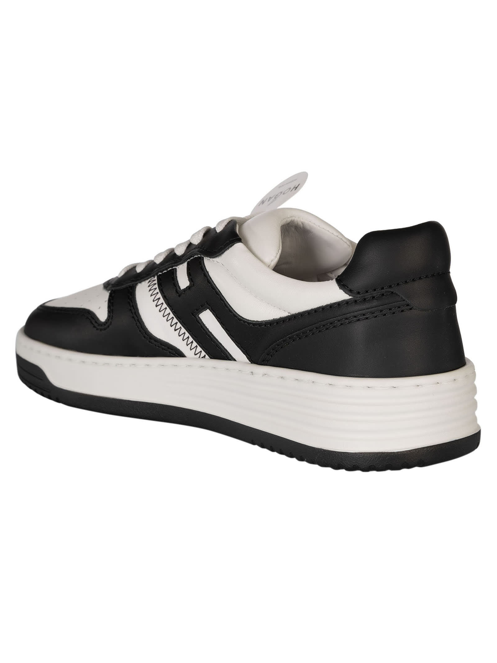 Shop Hogan H630 Sneakers In White/black