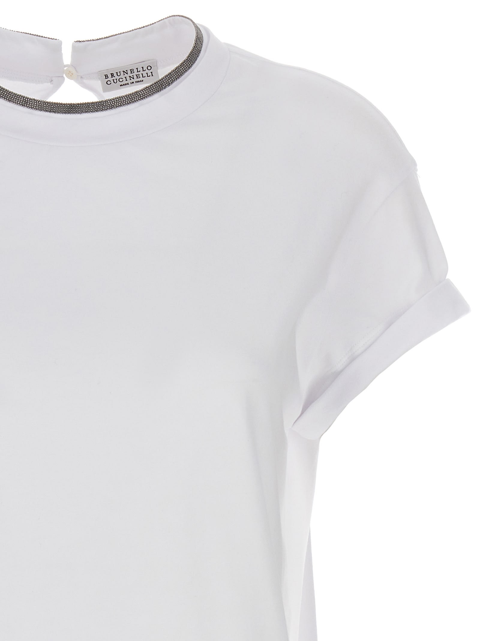 Shop Brunello Cucinelli Monile T-shirt In White