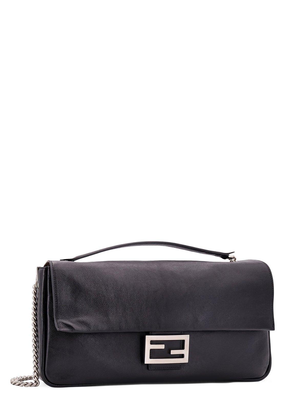 Shop Fendi Baguette Chain Large Shoulder Bag