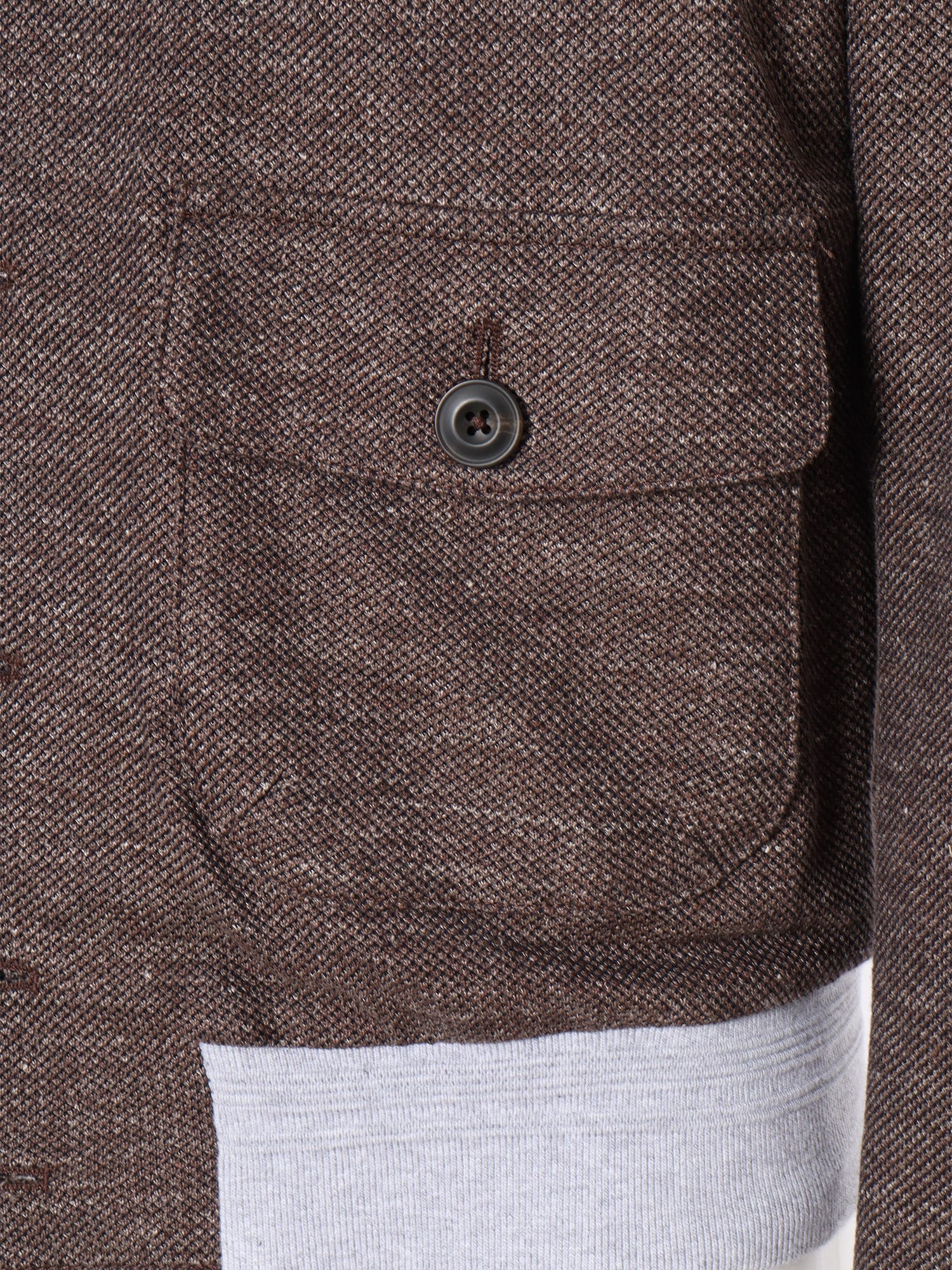 Shop L.b.m 1911 Brown Jacket With Pockets