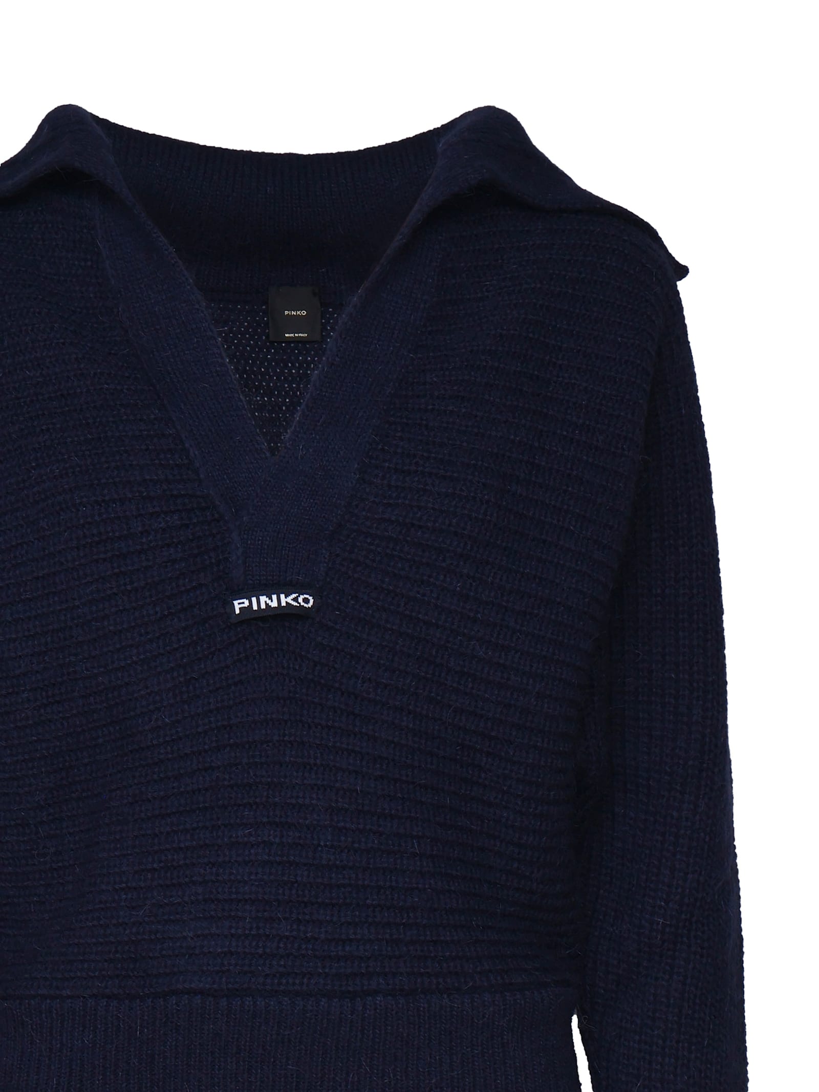 Pinko Snowshoe Wool Sweater In Blue