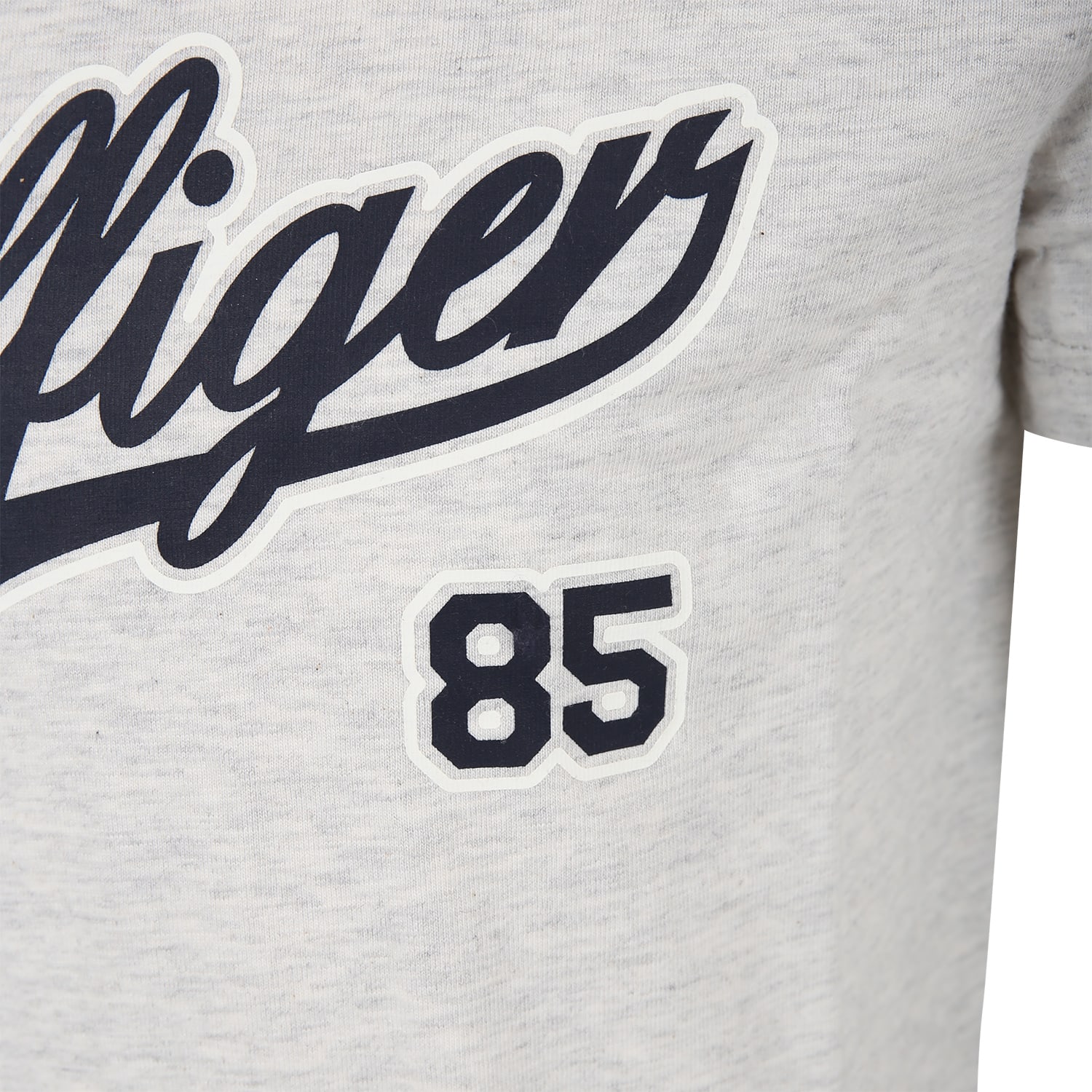 Shop Tommy Hilfiger Gray T-shirt For Boy With Logo In Grey