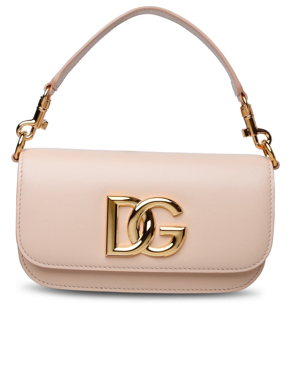 Shop Dolce & Gabbana Leather Bag Nude In Pink