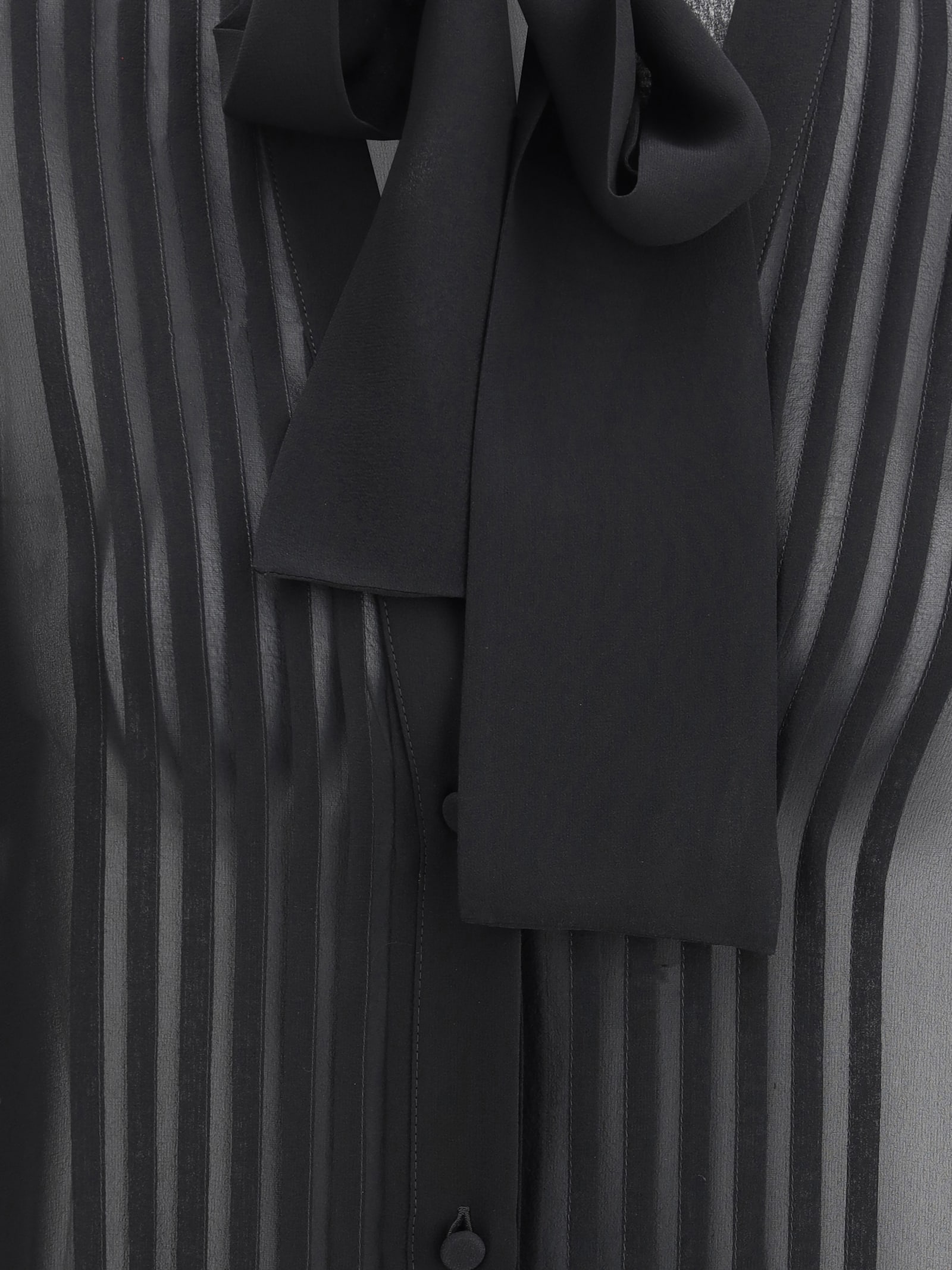 Shop Tom Ford Silk Georgette Shirt In Black