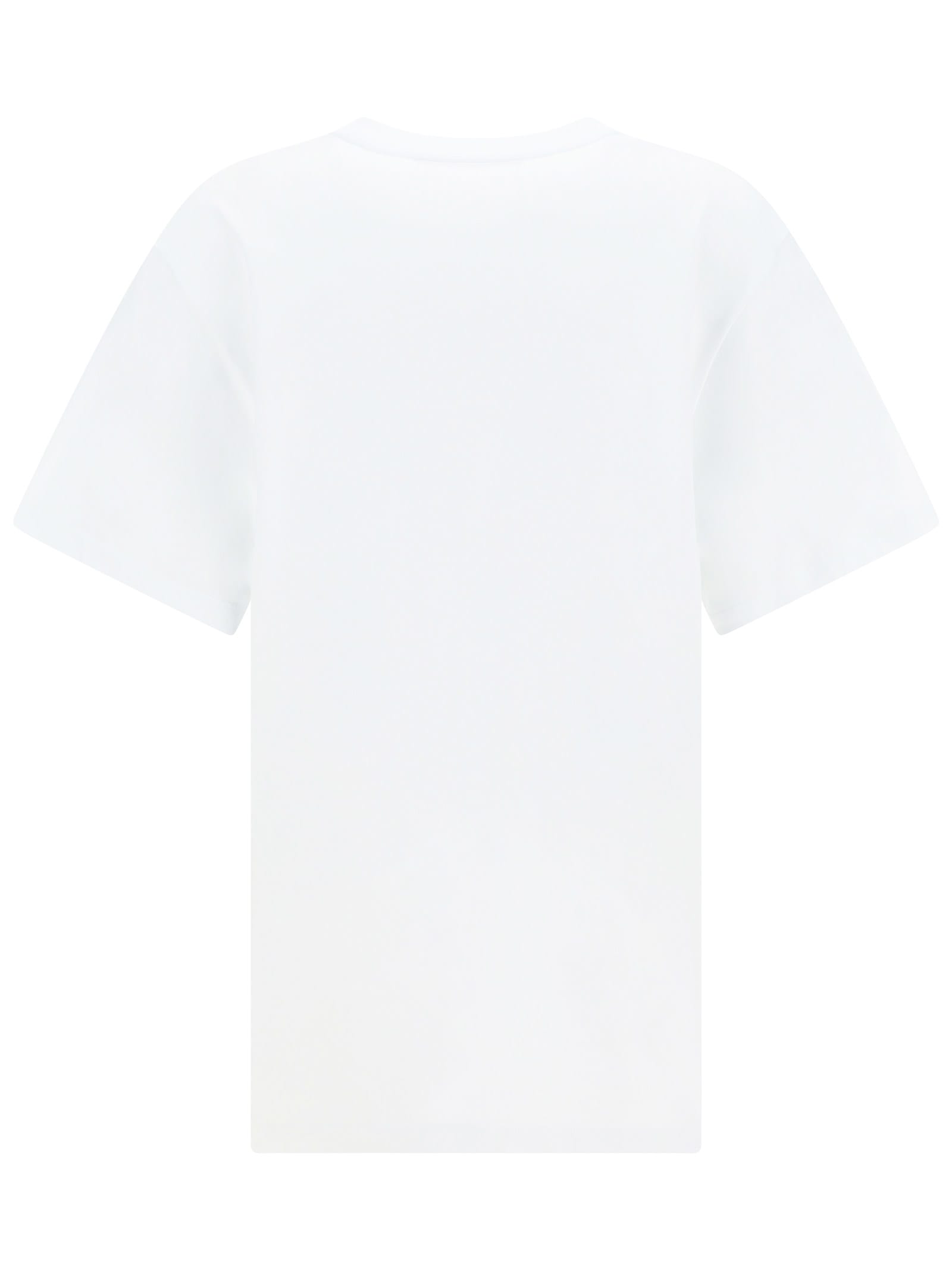 Shop Stella Mccartney Rhinestone T-shirt In Bianco