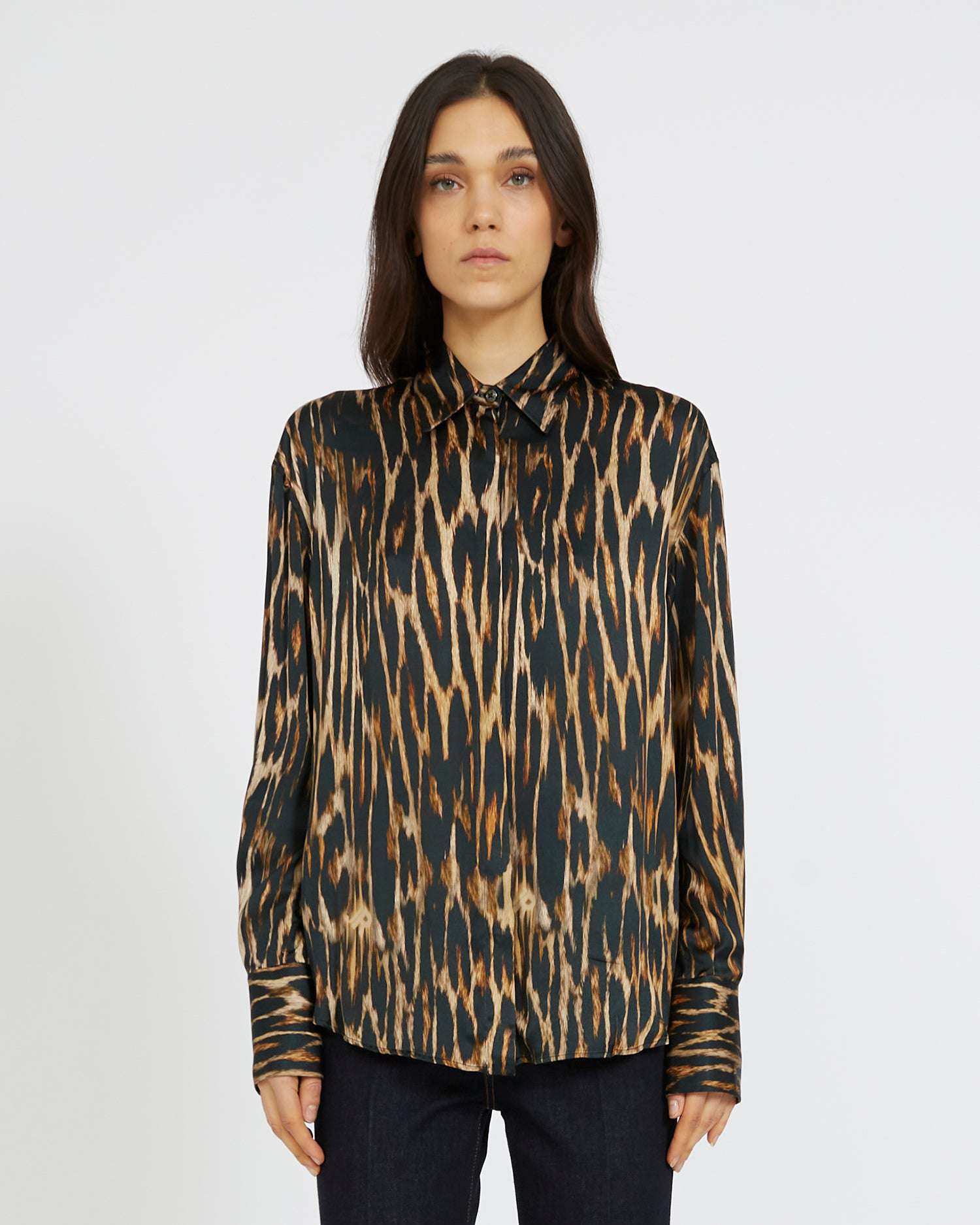 Shop John Richmond Shirt With A Pattern In Leopardato